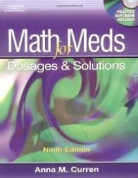 Image of Math for meds : dosages & solutions