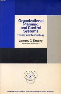 Image of Organizational planning and control systems : theory and technology