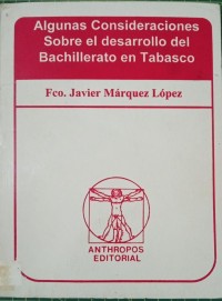 Image of Algunas consideraciones sobre el desarrollo del bachillerato en tabasco