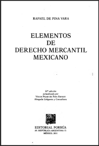 Image of Elementos de derecho mercantil mexicano