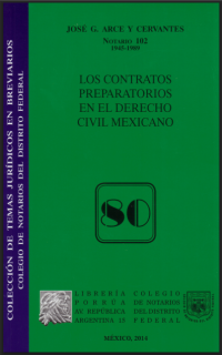 Image of Los contratos preparatorios en el derecho civil mexicano