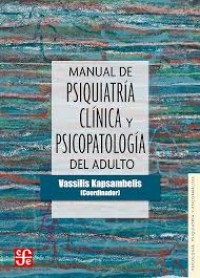 Image of Manual de psiquiatría clínica y psicopatológica del adulto