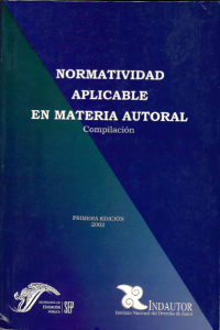 Image of Normatividad aplicable en materia autoral : compilación