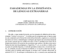 Paradigmas en la enseñanza de lenguas extranjeras